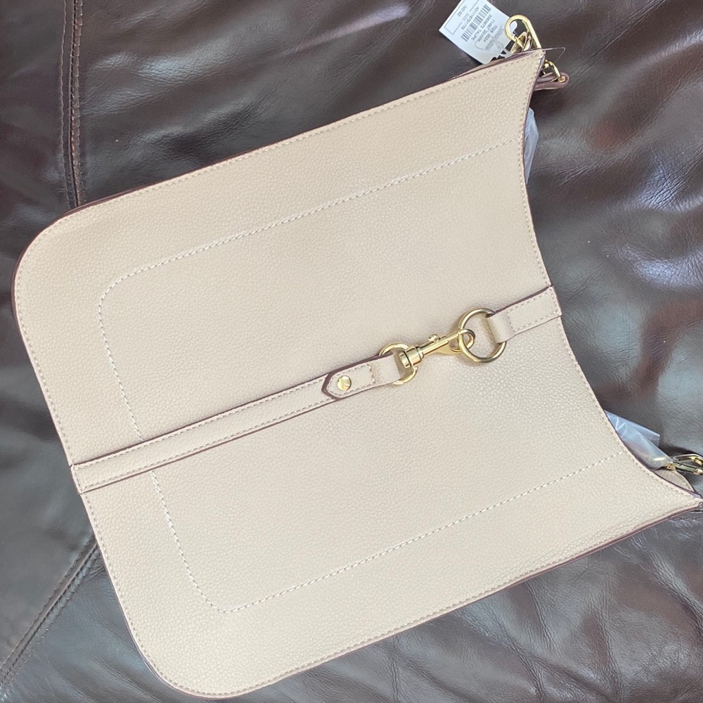 NWT Light Taupe Parker Shoulder Bag Neiman Marcus